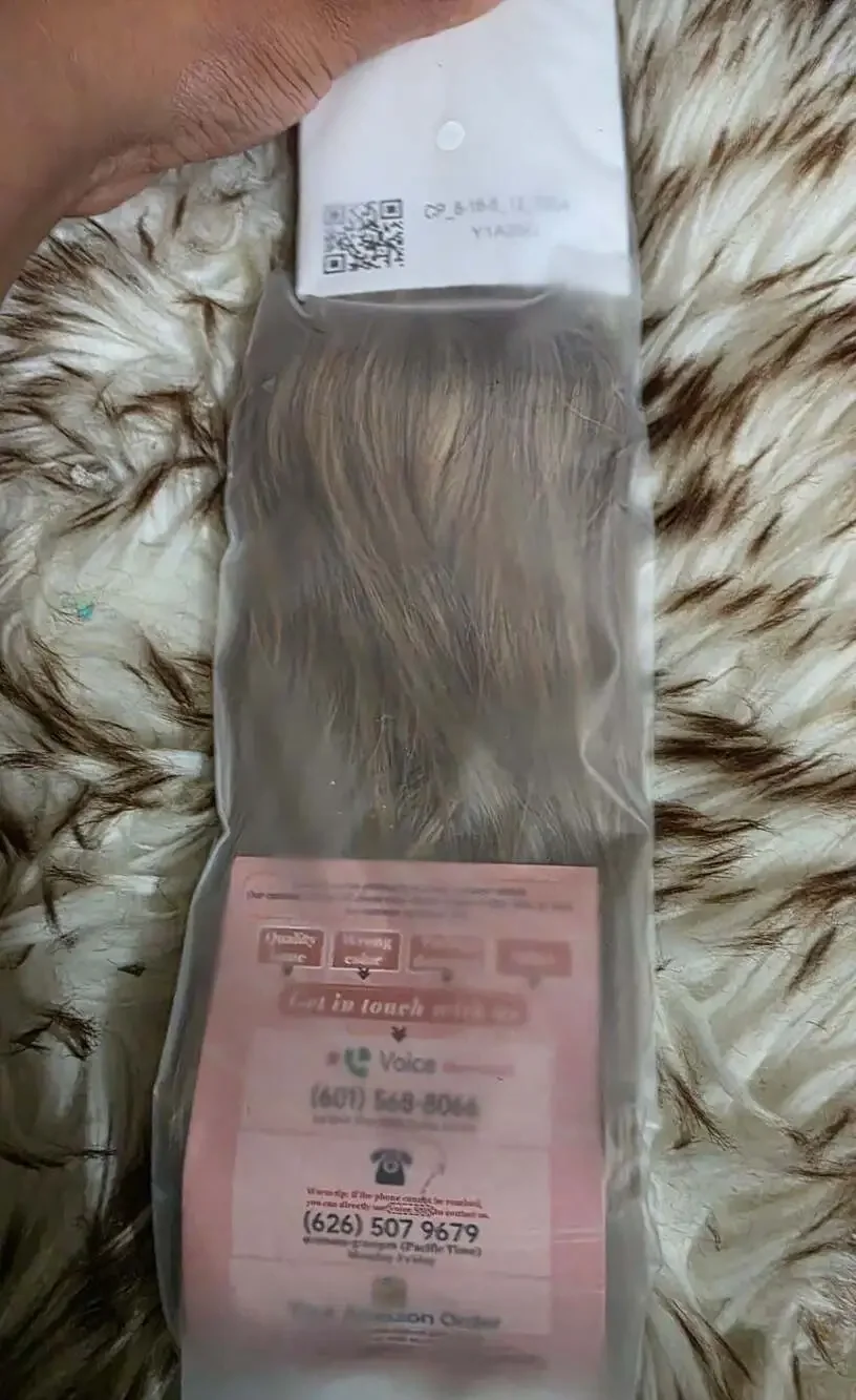 LaaVoo 100% Human Hair Clip-in Extensions #8-16-8 12-70G4 Y1A29G
